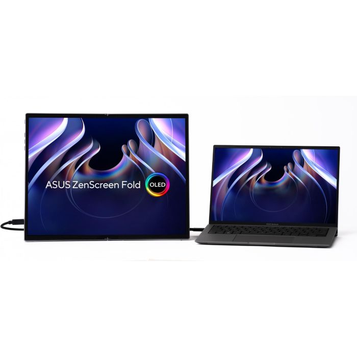 ASUS MQ17QH Monitor ZenScreen Fold 17.3" OLED Quad HD (2560x1920) 4:3 Plata