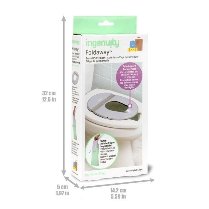 Ingenuity ING0074451172845 Reductor Universal de Asiento de Inodoro Portátil para Niños y Bebés, Plegable con Bolsa, Ideal Viajes 3 Ingenuity ING0074451172845 Reductor Universal de Asiento de Inodoro Portátil para Niños y Bebés, Plegable con Bolsa, Ideal Viajes 3