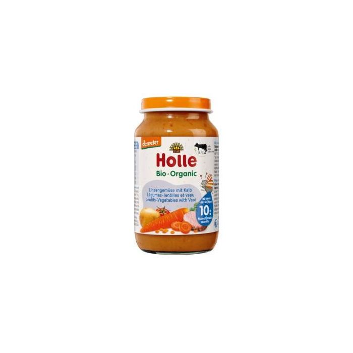 HOLLE Potito Verduras, Lentejas y Ternera +10 Meses