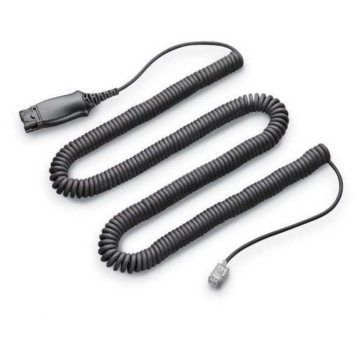 HP Poly Amplificador HIS Inline para Avaya IP Phone 96xx - Cable de Audio Negro