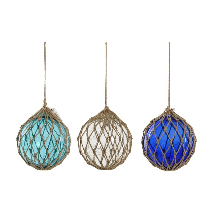 Bola Decoracion No-Marino DKD Home Decor Azul Marino Azul Celeste 23 x 23 x 23 cm 1