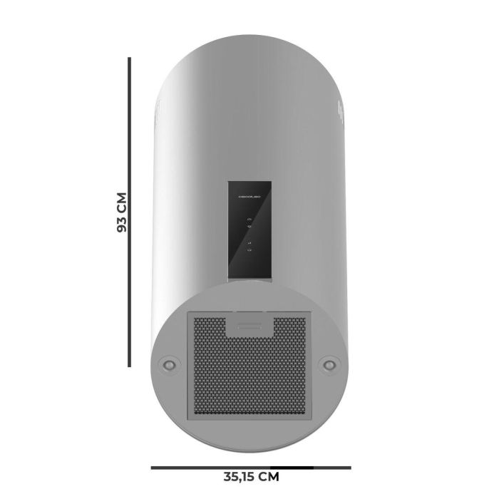 Campana Convencional Cecotec Flux DRT 358000 Acero 1 Campana Convencional Cecotec Flux DRT 358000 Acero 1