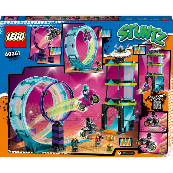 LEGO 60361 City Stuntz - El Desafío Final para Ciclistas de Cascadon, Juguete de Motocicleta para 1 o 2 Jugadores 2 LEGO 60361 City Stuntz - El Desafío Final para Ciclistas de Cascadon, Juguete de Motocicleta para 1 o 2 Jugadores 2