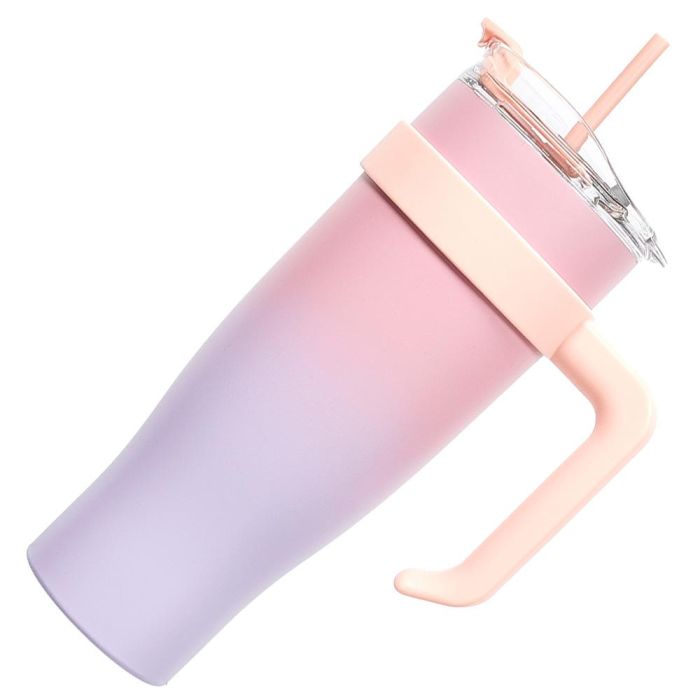 Cook Concept Mug Térmico 1,2 L Miami Bouteille Acero Inoxidable Asa para Bebidas Frías y Calientes 3