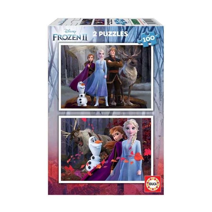 Puzzle 2x100 piezas frozen 2