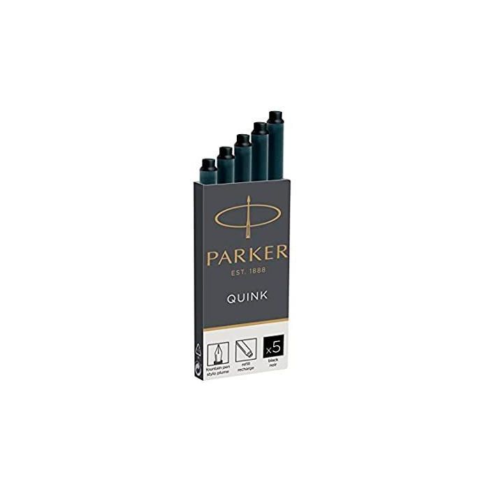 Parker Recambio Cartucho De Tinta Largo Quink Mini Negro -5U- Parker Recambio Cartucho De Tinta Largo Quink Mini Negro -5U-