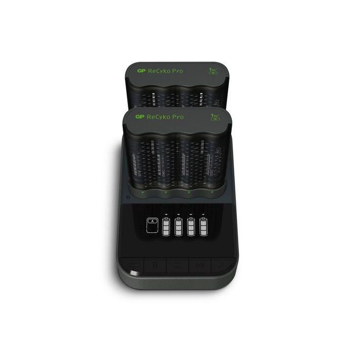 GP GP ReCyko Pro-Charger Dock incl. 2 x P461 Pro Charger + 8 AA Pro Photoflash 12 GP GP ReCyko Pro-Charger Dock incl. 2 x P461 Pro Charger + 8 AA Pro Photoflash 12