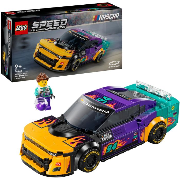 LEGO Speed Champions NASCAR Next Gen Chevrolet Camaro ZL1 Juego de Construcción para Niños a partir de 9 Años con 328 Piezas 5