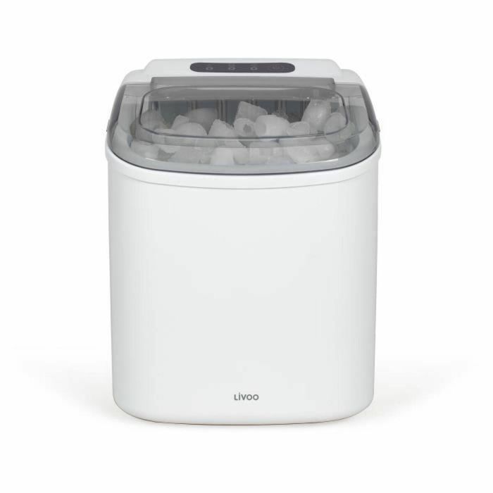 Livoo DOM484 Máquina de Hielo - Hasta 12 kg/Día - Depósito 1,2 L - Bandeja 600 g - 9 Cubitos por Ciclo - Autolimpiable 0 Livoo DOM484 Máquina de Hielo - Hasta 12 kg/Día - Depósito 1,2 L - Bandeja 600 g - 9 Cubitos por Ciclo - Autolimpiable 0