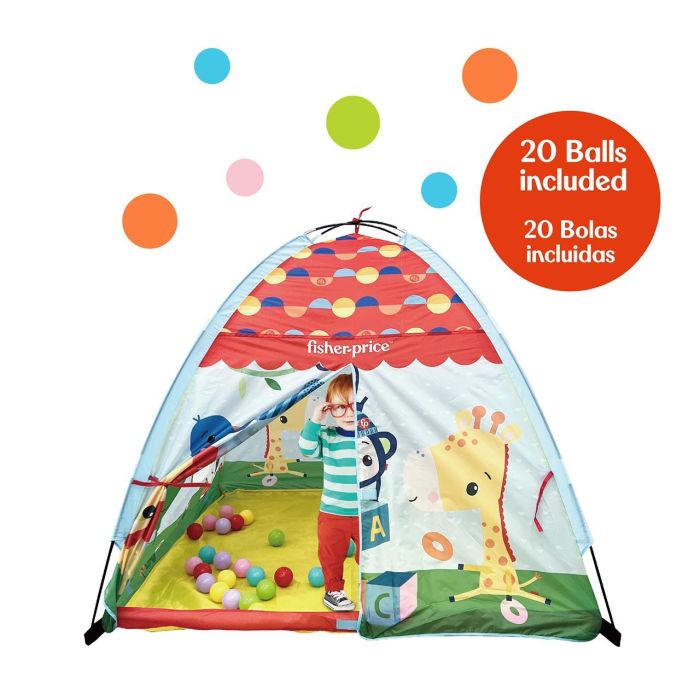 Fisher Price Tienda Forest XL Plegable con 20 Bolas para Niños +2 Años DEQUBE Fisher Price Tienda Forest XL Plegable con 20 Bolas para Niños +2 Años DEQUBE