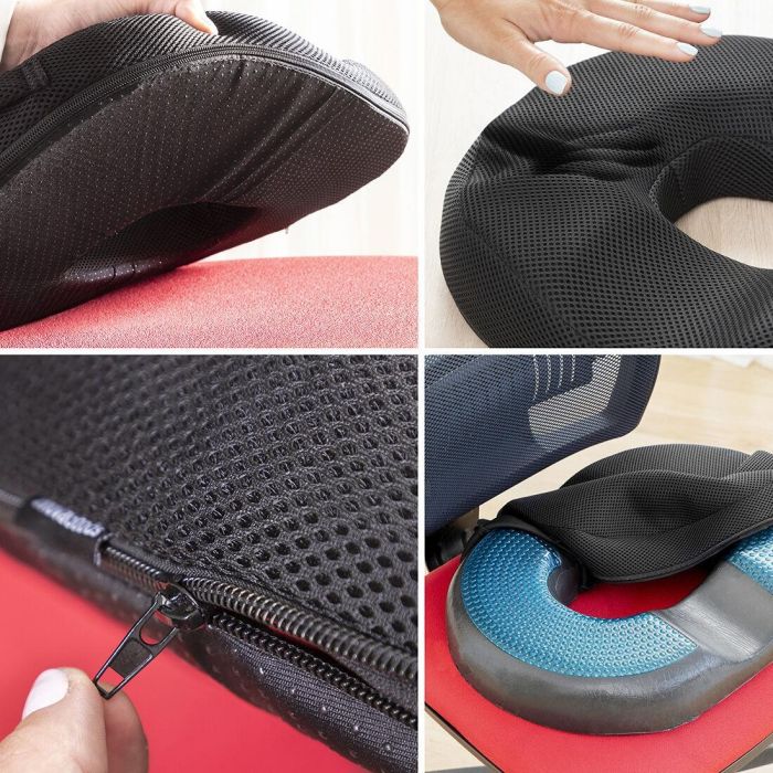 Cojín de Gel y Carbón de Bambú Desenfundable Charnut InnovaGoods 10 Cojín de Gel y Carbón de Bambú Desenfundable Charnut InnovaGoods 10