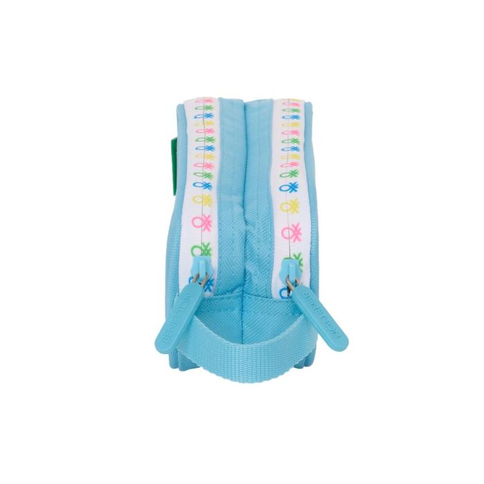 Portatodo Doble Benetton Spring Azul cielo 21 x 8 x 6 cm 2