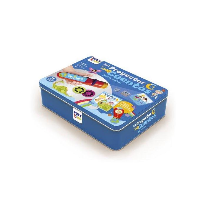 Juego Imagiland Kit Proyector Cuentos Caja Metalica