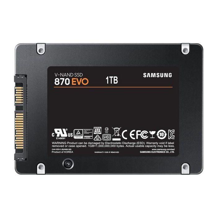 Samsung 870 EVO Unidad de Estado Sólido 1TB 2.5" SATA 6 Gbps, Lectura 560 MB/s, Escritura 530 MB/s, Fiabilidad y Rendimiento Superior 4 Samsung 870 EVO Unidad de Estado Sólido 1TB 2.5" SATA 6 Gbps, Lectura 560 MB/s, Escritura 530 MB/s, Fiabilidad y Rendimiento Superior 4