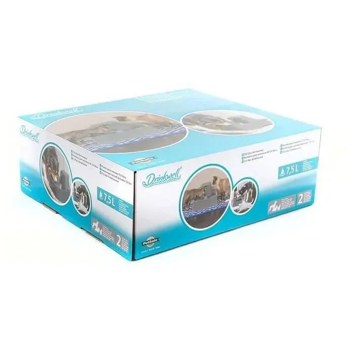 PetSafe Fuente de Plástico 7,5 L sin BPA para Perros y Múltiples Mascotas con Doble Filtración 3