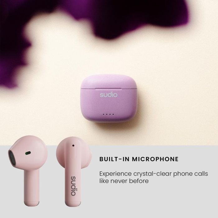 Sudio Auriculares A1 True Wireless Pink 4 Sudio Auriculares A1 True Wireless Pink 4
