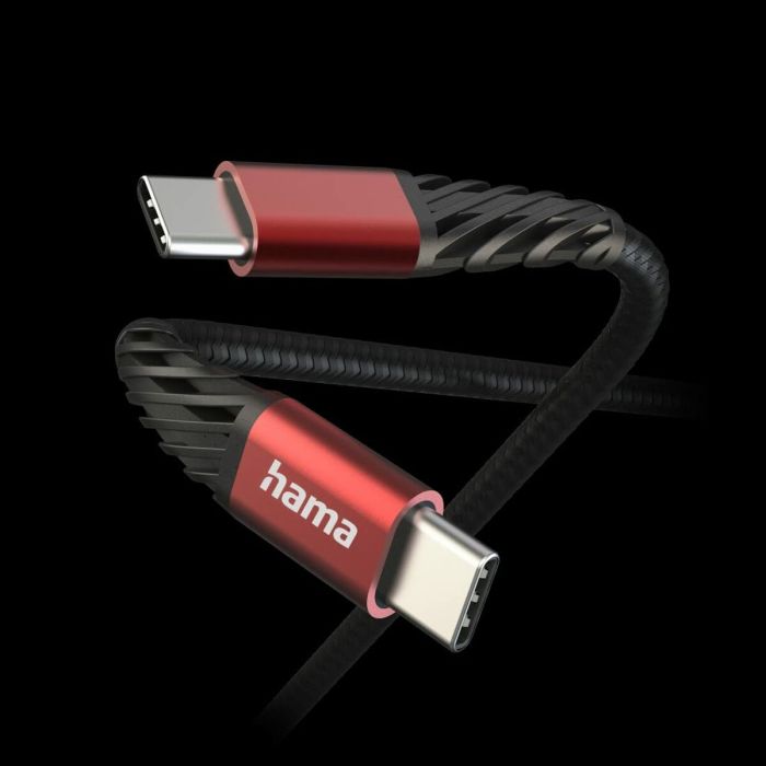 Cable USB-C Hama 00201542 Negro Rojo 1,5 m 1 Cable USB-C Hama 00201542 Negro Rojo 1,5 m 1