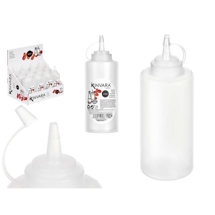 Bote Plastico Para Salsa 440 Ml Kinvara 6X18CM (48 Unidades) Bote Plastico Para Salsa 440 Ml Kinvara 6X18CM (48 Unidades)