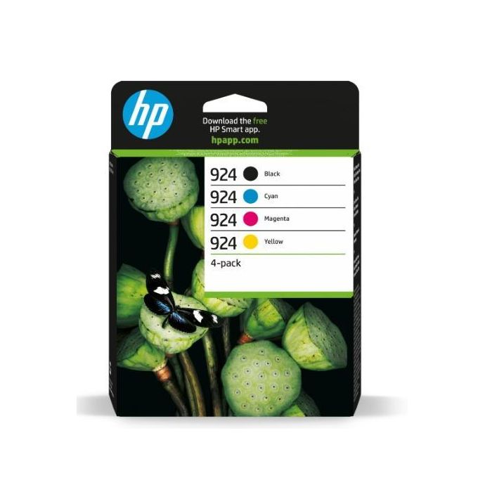 HP Tinta BK-C-M-Y Officejet-Pro 8120 y 8130 Series - Nº 924 Pack 4 HP Tinta BK-C-M-Y Officejet-Pro 8120 y 8130 Series - Nº 924 Pack 4