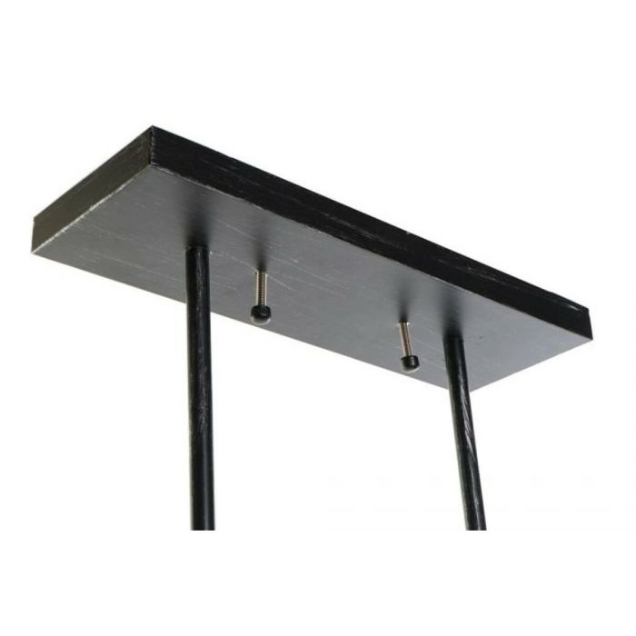Lámpara de Techo DKD Home Decor Cristal Negro Marrón Aluminio (50 x 8 x 21 cm) 2