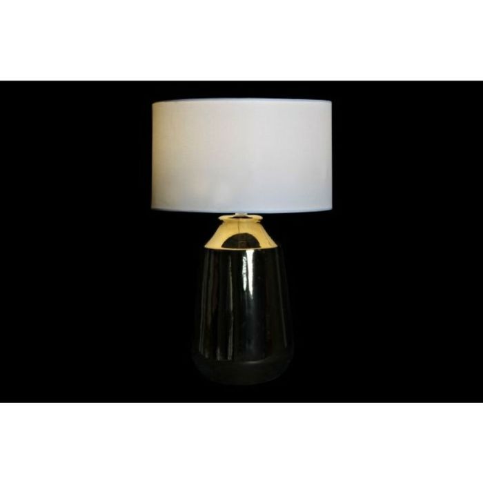 Lámpara de mesa DKD Home Decor Dorado Poliéster Blanco Gres (32 x 32 x 51 cm) 2