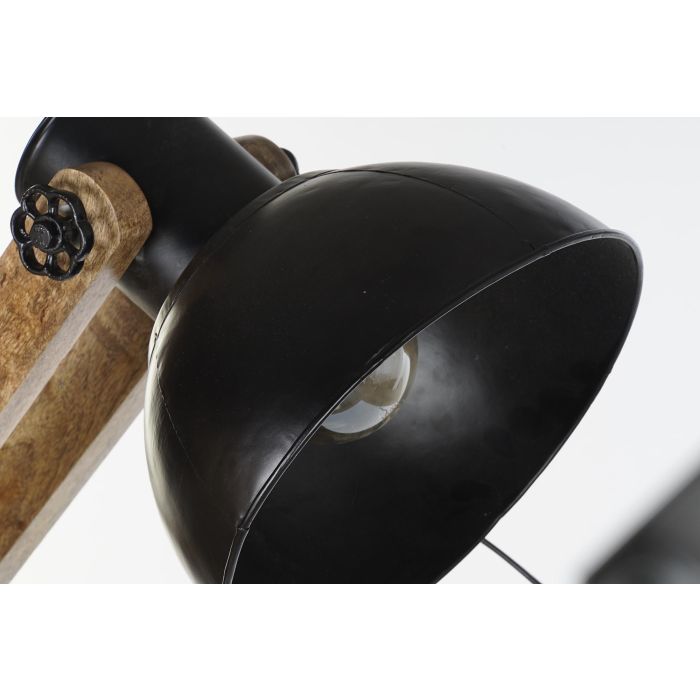 Lámpara de Pie DKD Home Decor Marrón Negro Metal Madera de mango 85 x 25 x 140 cm 3