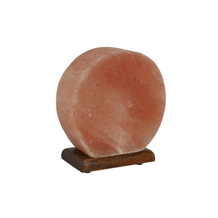 Lámpara de mesa Home ESPRIT Marrón Rosa Sal Madera de mango 15 W 220 V 16 x 7 x 18 cm 5