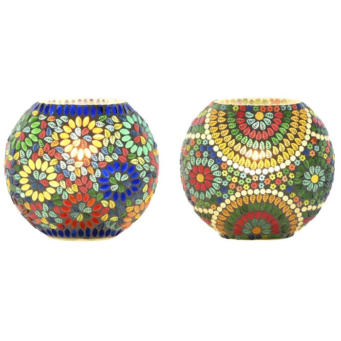 Lampara Sobremesa Indio DKD Home Decor Multicolor 10 x 19 x 21 cm (2 Unidades)