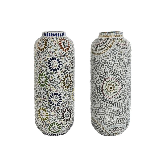 Lampara Sobremesa Indio DKD Home Decor Multicolor Blanco 17 x 44 x 17 cm (4 Unidades) 1