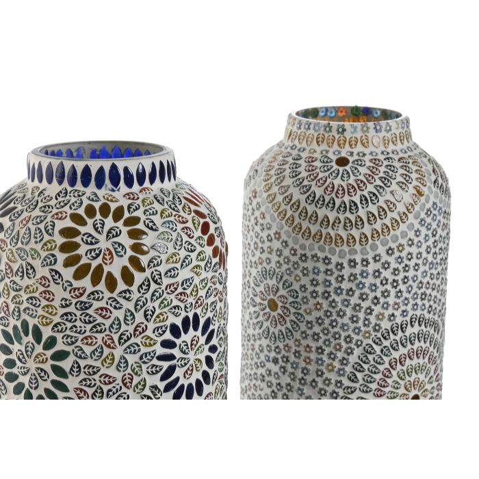 Lampara Sobremesa Indio DKD Home Decor Multicolor Blanco 17 x 44 x 17 cm (4 Unidades) 2 Lampara Sobremesa Indio DKD Home Decor Multicolor Blanco 17 x 44 x 17 cm (4 Unidades) 2