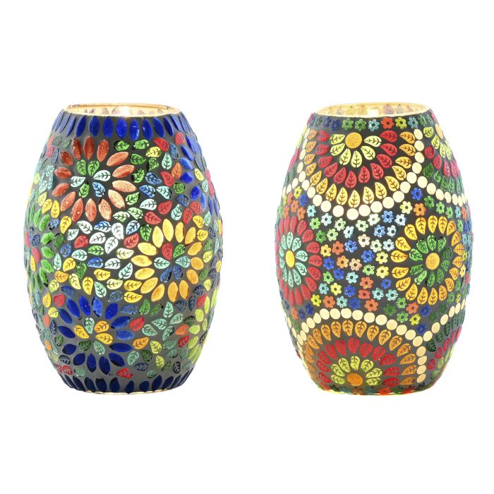 Lampara Sobremesa Indio DKD Home Decor Multicolor 14 x 19 x 14 cm (2 Unidades)