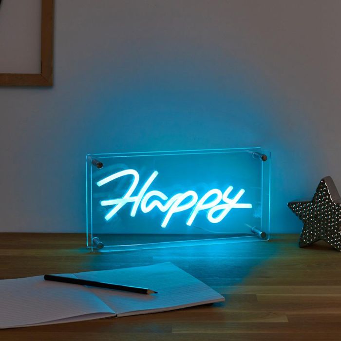 Deco Neón Led Usb "Happy" Home Deco Factory 1