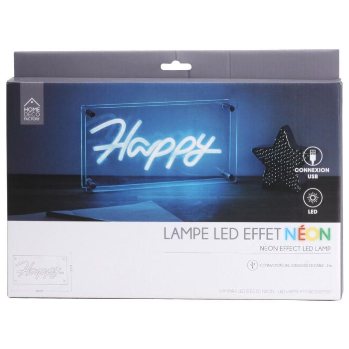 Deco Neón Led Usb "Happy" Home Deco Factory 5