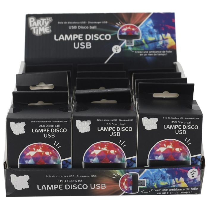 Bola Disco Usb Party Time diámetro 4 cm  3