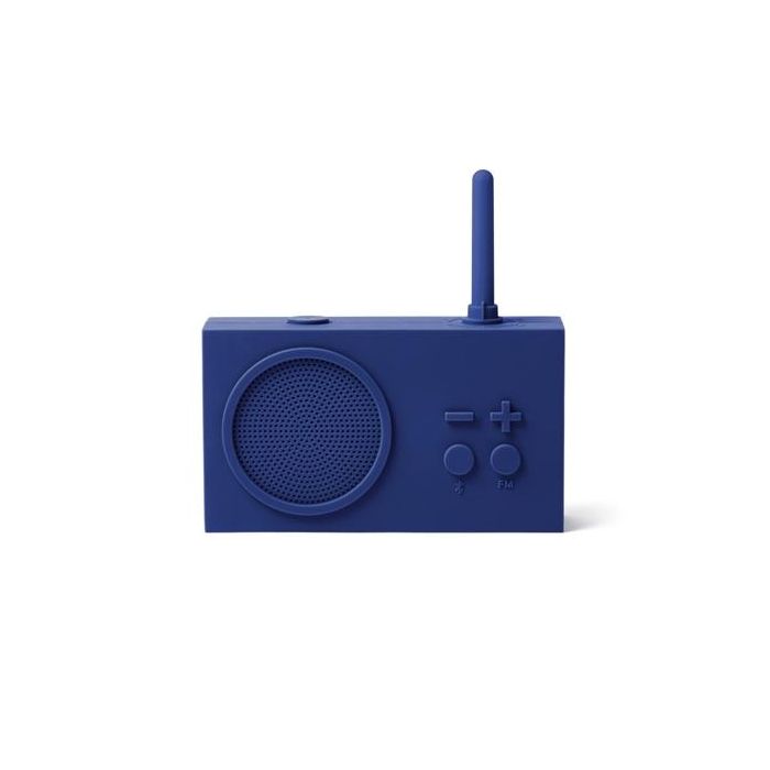 Lexon Radio bluetooh con bateria recargable y resistente al agua tykho-3 3w azul oscuro