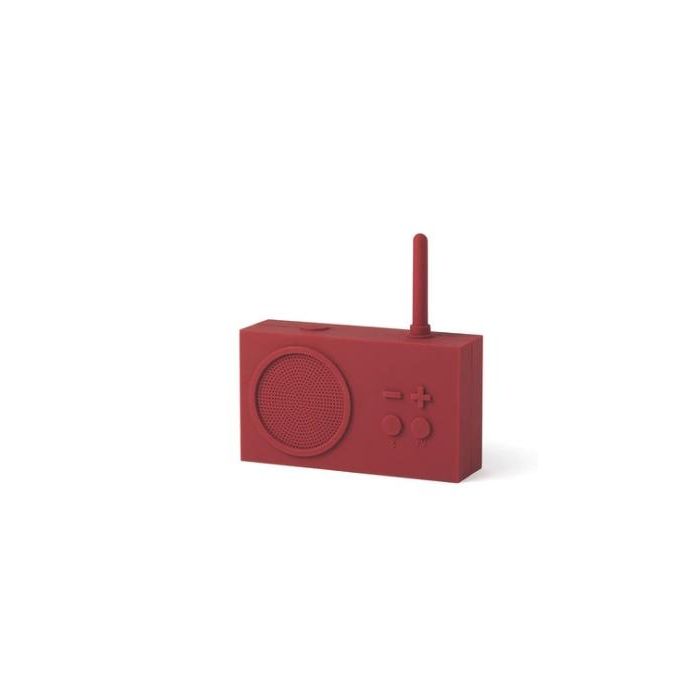 Lexon radio bluetooth con bateria recargable y resistente al agua tykho-3 3w rojo oscuro Lexon radio bluetooth con bateria recargable y resistente al agua tykho-3 3w rojo oscuro