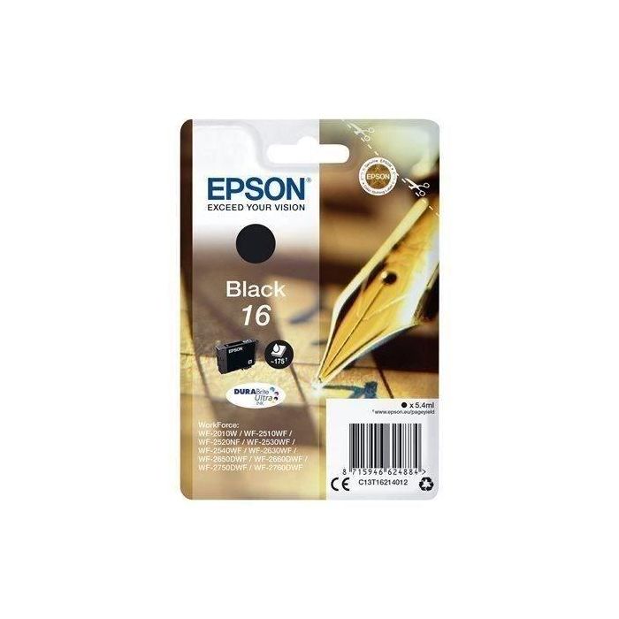 Ink-Jet Epson 16 Wf2010 W Wf2510 Wf Wf2520Nf Wf2530 Wf Wf2540 Wf Negro 175 Pag Ink-Jet Epson 16 Wf2010 W Wf2510 Wf Wf2520Nf Wf2530 Wf Wf2540 Wf Negro 175 Pag