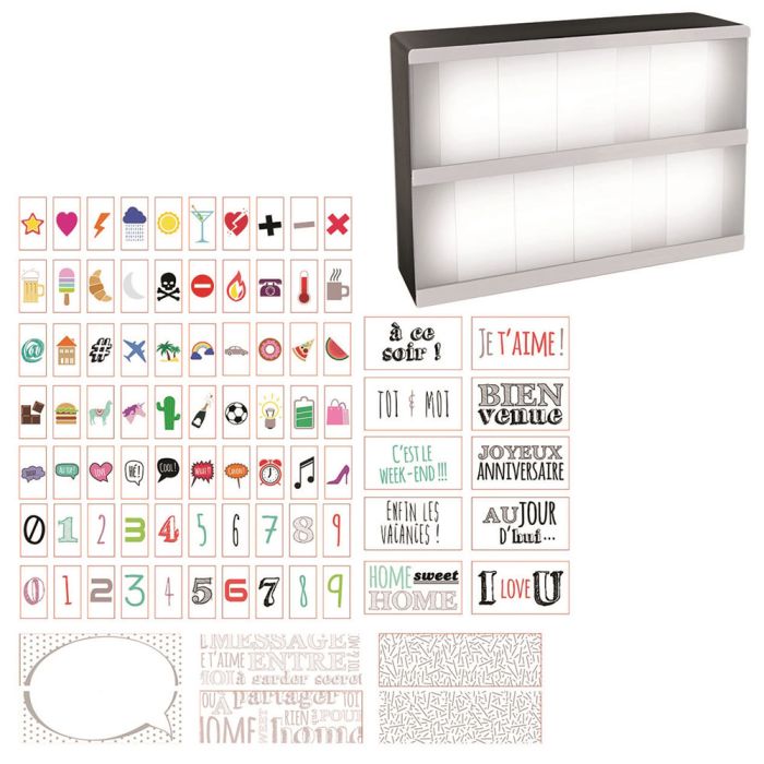 Caja luminosa de mensajes a5 carácter x86 2