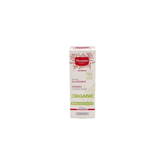 Mustela Bálsamo de Lactancia Orgánico Bio para Aliviar y Reparar Pezones Agrietados y Sensibilizados, 100% Natural Sin Perfume
