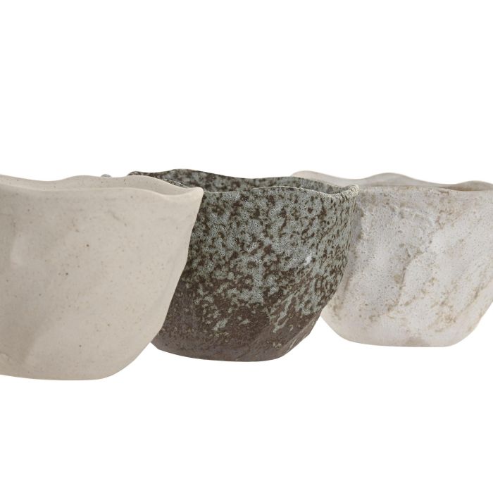 Vela Scandi DKD Home Decor Blanco Crema 11.5 x 8 x 11.5 cm (6 Unidades) 1