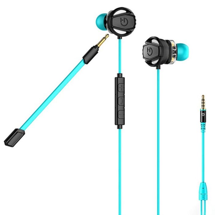 Auriculares con Micrófono Gaming Hiditec GHE010002 (3.5 mm) Negro Azul 1 Auriculares con Micrófono Gaming Hiditec GHE010002 (3.5 mm) Negro Azul 1