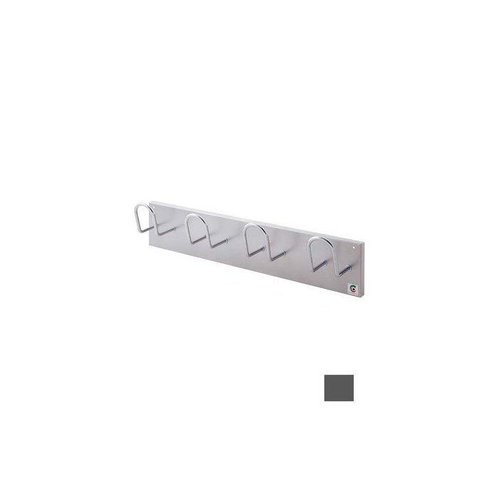 Perchero Pared Clindro H-14 4 Colgadores Grafito