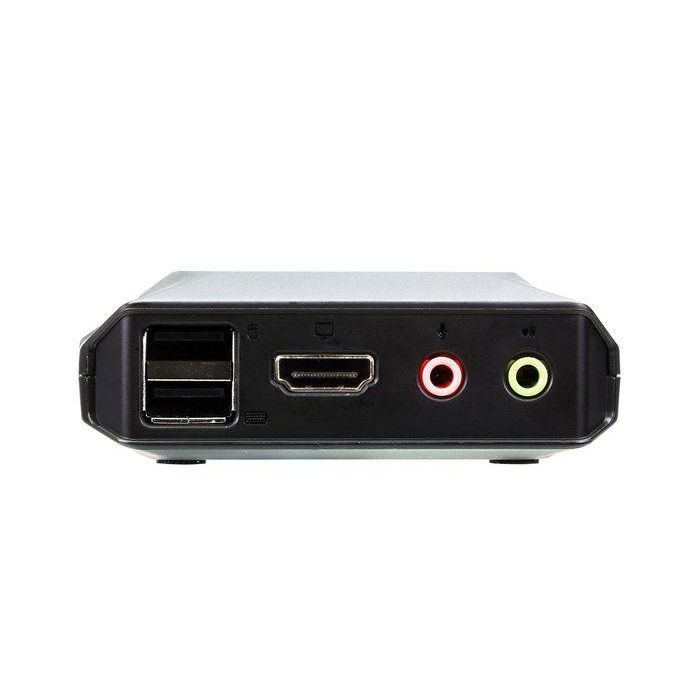 ATEN CS22H Switch KVM USB 4K HDMI de 2 Puertos con Selector de Puerto Remoto, 4096 x 2160 Pixeles, Negro 2