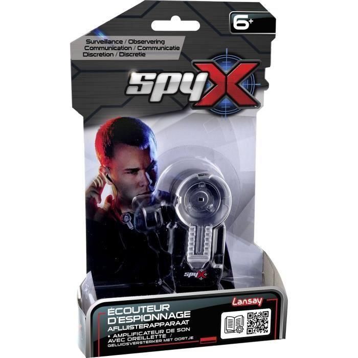 SPY X - Auriculares de espionaje - Accesorios de juguete y espía - Panoplia de espía infantil - 6 años - Lansay 1