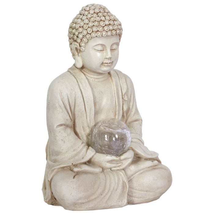 Lámpara Solar Buda Home Deco Factory altura 26,5 cm