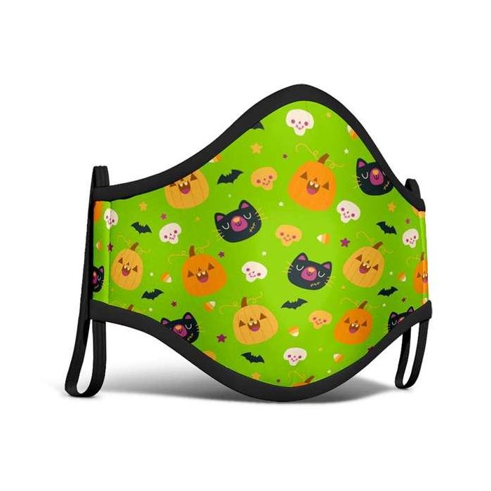 Mascarilla pumkins & cats 3-5 años Mascarilla pumkins & cats 3-5 años