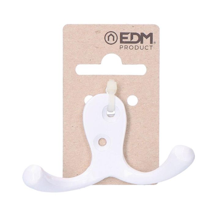 Colgador doble aluminio blanco Colgador doble aluminio blanco