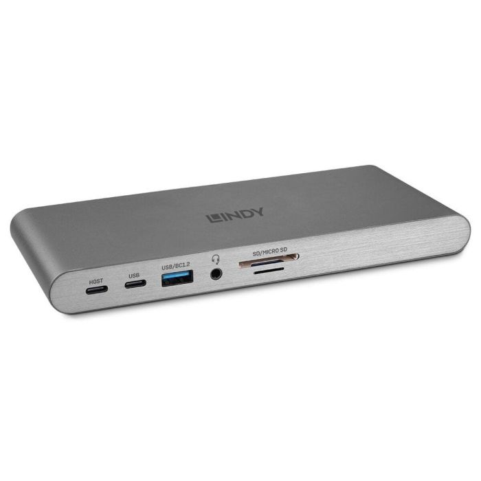 Lindy DST-Pro 5K XT Estación de Acoplamiento USB-C para Portátil, Pantalla Triple 4K / Sencilla 5K, Carga PD 100W, Aluminio 0 Lindy DST-Pro 5K XT Estación de Acoplamiento USB-C para Portátil, Pantalla Triple 4K / Sencilla 5K, Carga PD 100W, Aluminio 0