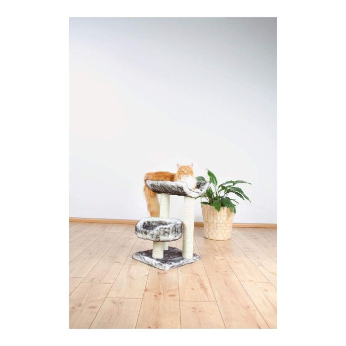 Trixie Árbol de gato Isaba, 62 cm de alto, con felpa de pelo largo y sisal natural, Blanco y negro 5 Trixie Árbol de gato Isaba, 62 cm de alto, con felpa de pelo largo y sisal natural, Blanco y negro 5