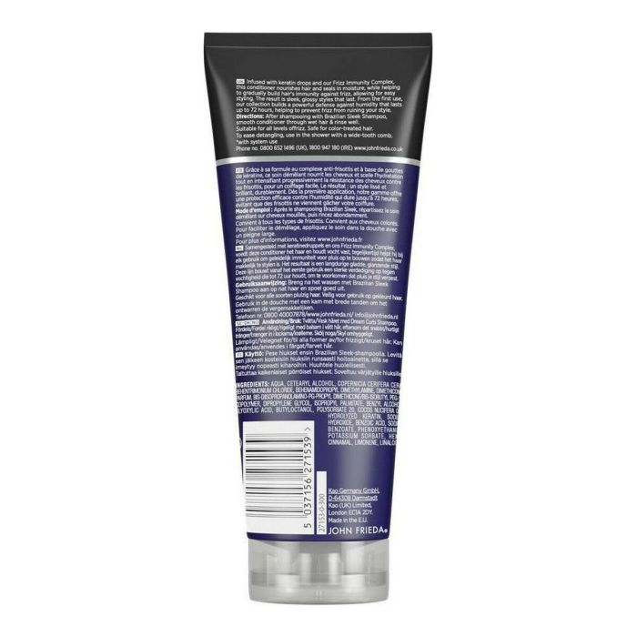 John Frieda Frizz-Ease Brazilian Sleek Acondicionador 1